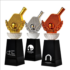 Customizable Table Tennis Trophy